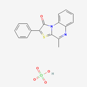 4-Methyl-2-phenylthiazolo[3,2-a]quinoxalin-10-ium-1-olate perchlorate
