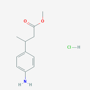 Methyl 3-(4-aminophenyl)butanoate;hydrochloride