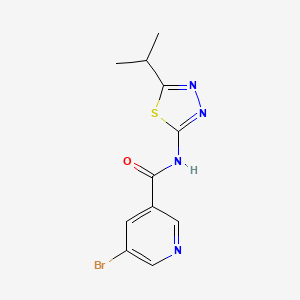 5-bromo-N-(5-isopropyl-1,3,4-thiadiazol-2-yl)nicotinamide