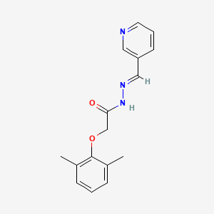 molecular formula C16H17N3O2 B2668227 (E)-2-(2,6-dimethylphenoxy)-N'-(pyridin-3-ylmethylene)acetohydrazide CAS No. 328563-40-2