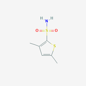molecular formula C6H9NO2S2 B2668230 3,5-Dimethylthiophene-2-sulfonamide CAS No. 1519966-29-0