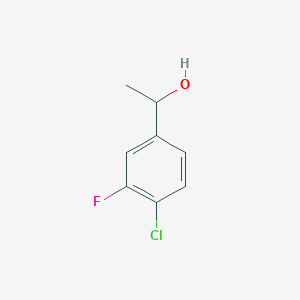 molecular formula C8H8ClFO B2668284 1-(4-Chloro-3-fluorophenyl)ethan-1-ol CAS No. 339001-14-8