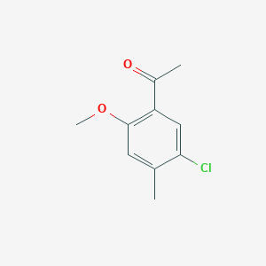 molecular formula C10H11ClO2 B2668323 1-(5-Chloro-2-methoxy-4-methylphenyl)ethanone CAS No. 28478-40-2