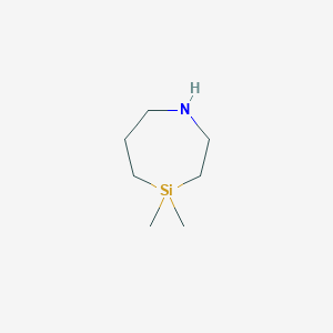 molecular formula C7H17NSi B2668331 4,4-Dimethyl-1,4-azasilepane CAS No. 1330276-96-4