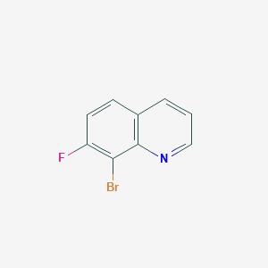 molecular formula C9H5BrFN B2668365 8-Bromo-7-fluoroquinoline CAS No. 1420790-22-2