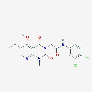 N-(3,4-dichlorophenyl)-2-(5-ethoxy-6-ethyl-1-methyl-2,4-dioxo-1,2-dihydropyrido[2,3-d]pyrimidin-3(4H)-yl)acetamide