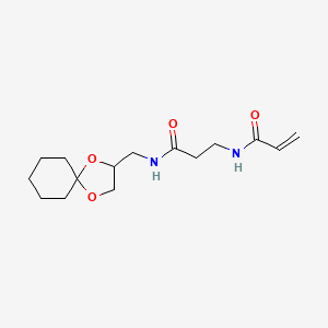 N-(1,4-Dioxaspiro[4.5]decan-3-ylmethyl)-3-(prop-2-enoylamino)propanamide