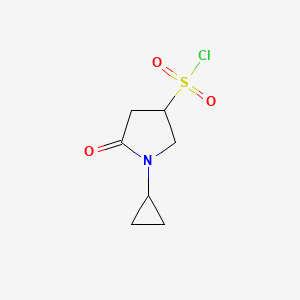 1-Cyclopropyl-5-oxopyrrolidine-3-sulfonyl chloride