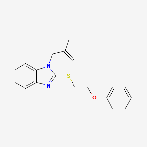 {2-[1-(2-Methylprop-2-enyl)benzimidazol-2-ylthio]ethoxy}benzene