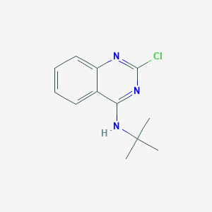molecular formula C12H14ClN3 B2668412 N-tert-butyl-2-chloroquinazolin-4-amine CAS No. 69221-54-1