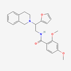 N-(2-(3,4-dihydroisoquinolin-2(1H)-yl)-2-(furan-2-yl)ethyl)-2,4-dimethoxybenzamide