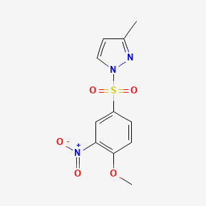 1-(4-Methoxy-3-nitrophenyl)sulfonyl-3-methylpyrazole