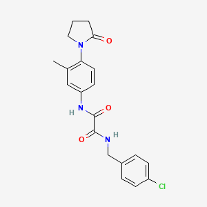 N1-(4-chlorobenzyl)-N2-(3-methyl-4-(2-oxopyrrolidin-1-yl)phenyl)oxalamide