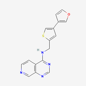 N-[[4-(Furan-3-yl)thiophen-2-yl]methyl]pyrido[3,4-d]pyrimidin-4-amine