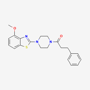 1-[4-(4-Methoxy-1,3-benzothiazol-2-yl)piperazin-1-yl]-3-phenylpropan-1-one