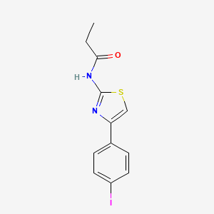 N-[4-(4-iodophenyl)-1,3-thiazol-2-yl]propanamide