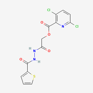 [2-Oxo-2-[2-(thiophene-2-carbonyl)hydrazinyl]ethyl] 3,6-dichloropyridine-2-carboxylate