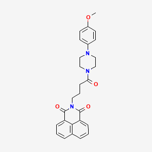 2-(4-(4-(4-methoxyphenyl)piperazin-1-yl)-4-oxobutyl)-1H-benzo[de]isoquinoline-1,3(2H)-dione