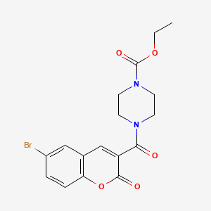 ethyl 4-(6-bromo-2-oxo-2H-chromene-3-carbonyl)piperazine-1-carboxylate