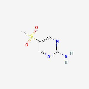molecular formula C5H7N3O2S B2668468 5-Methylsulfonylpyrimidin-2-amine CAS No. 408314-18-1