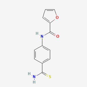 molecular formula C12H10N2O2S B2668493 N-(4-carbamothioylphenyl)furan-2-carboxamide CAS No. 848658-69-5