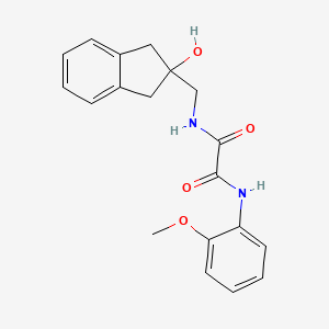 molecular formula C19H20N2O4 B2668512 N-[(2-hydroxy-2,3-dihydro-1H-inden-2-yl)methyl]-N'-(2-methoxyphenyl)ethanediamide CAS No. 2034259-99-7