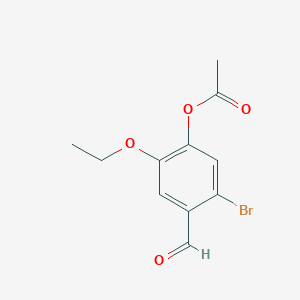 5-Bromo-2-ethoxy-4-formylphenyl acetate