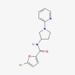 5-bromo-N-(1-(pyridin-2-yl)pyrrolidin-3-yl)furan-2-carboxamide