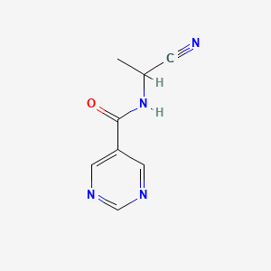 N-(1-cyanoethyl)pyrimidine-5-carboxamide