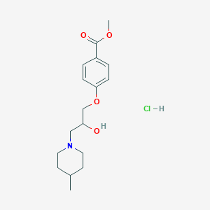 Methyl 4-(2-hydroxy-3-(4-methylpiperidin-1-yl)propoxy)benzoate hydrochloride