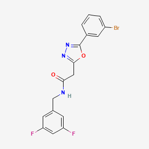 B2668567 2-(5-(3-bromophenyl)-1,3,4-oxadiazol-2-yl)-N-(3,5-difluorobenzyl)acetamide CAS No. 1251605-68-1
