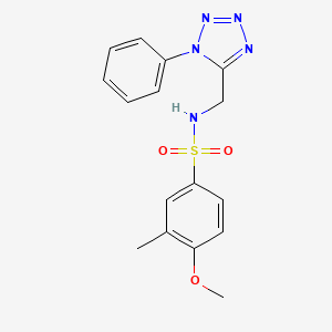 4-methoxy-3-methyl-N-((1-phenyl-1H-tetrazol-5-yl)methyl)benzenesulfonamide