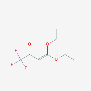 molecular formula C8H11F3O3 B2668592 4,4-Diethoxy-1,1,1-trifluorobut-3-en-2-one CAS No. 40657-29-2