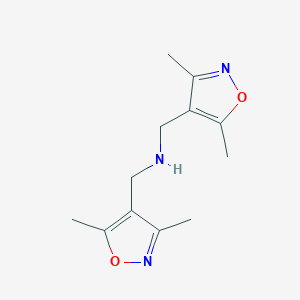 molecular formula C12H17N3O2 B2668598 Bis[(dimethyl-1,2-oxazol-4-yl)methyl]amine CAS No. 1258764-91-8