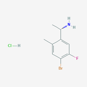 (S)-1-(4-Bromo-5-fluoro-2-methylphenyl)ethan-1-amine hydrochloride