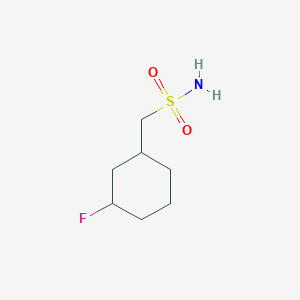 molecular formula C7H14FNO2S B2668654 (3-Fluorocyclohexyl)methanesulfonamide CAS No. 2193065-88-0