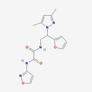 N1-(2-(3,5-dimethyl-1H-pyrazol-1-yl)-2-(furan-2-yl)ethyl)-N2-(isoxazol-3-yl)oxalamide