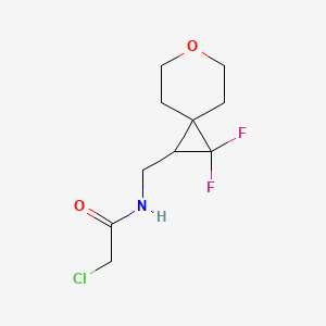 2-Chloro-N-[(2,2-difluoro-6-oxaspiro[2.5]octan-1-yl)methyl]acetamide