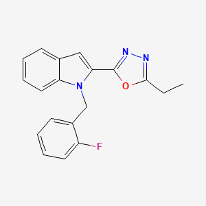 2-(5-ethyl-1,3,4-oxadiazol-2-yl)-1-(2-fluorobenzyl)-1H-indole