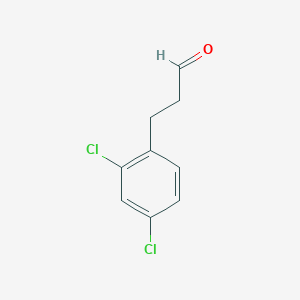 molecular formula C9H8Cl2O B026687 3-(2,4-Dichlorophenyl)propanal CAS No. 98581-93-2