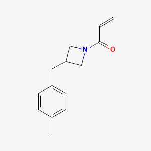 1-[3-[(4-Methylphenyl)methyl]azetidin-1-yl]prop-2-en-1-one
