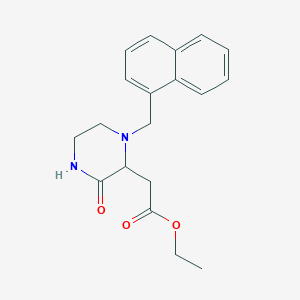 Ethyl 2-[1-(naphthylmethyl)-3-oxopiperazin-2-yl]acetate