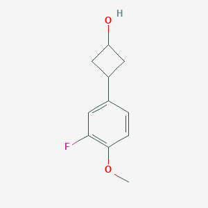 3-(3-Fluoro-4-methoxyphenyl)cyclobutan-1-ol