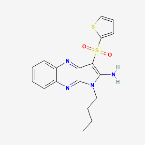 1-butyl-3-(thiophen-2-ylsulfonyl)-1H-pyrrolo[2,3-b]quinoxalin-2-amine