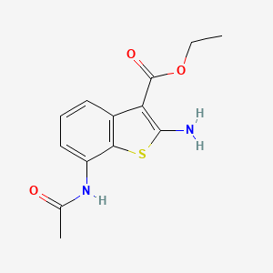 Ethyl 7-acetamido-2-aminobenzo[b]thiophene-3-carboxylate