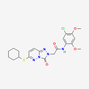 N-(5-chloro-2,4-dimethoxyphenyl)-2-(6-(cyclohexylthio)-3-oxo-[1,2,4]triazolo[4,3-b]pyridazin-2(3H)-yl)acetamide