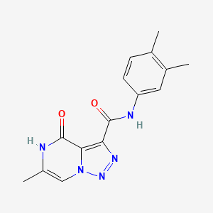 N-(3,4-dimethylphenyl)-6-methyl-4-oxo-4,5-dihydro[1,2,3]triazolo[1,5-a]pyrazine-3-carboxamide