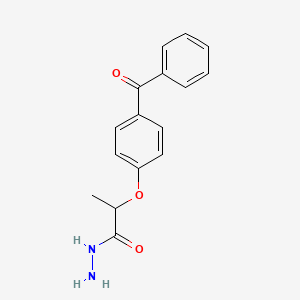 molecular formula C16H16N2O3 B2668752 2-(4-Benzoylphenoxy)propanehydrazide CAS No. 730976-70-2