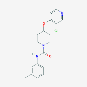 molecular formula C18H20ClN3O2 B2668765 4-((3-chloropyridin-4-yl)oxy)-N-(m-tolyl)piperidine-1-carboxamide CAS No. 2034620-97-6