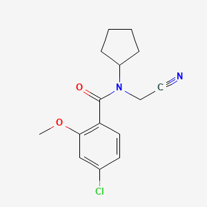 4-chloro-N-(cyanomethyl)-N-cyclopentyl-2-methoxybenzamide